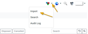 Select Import Menu in Bika Open Source LIMS