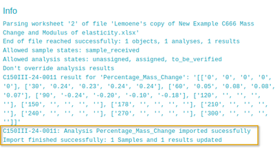 Successful Time Series Import Traceback in Bika Open Source LIMS