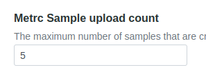 Metrc upload Sample count in Bika  Cannabis Open Source LIMS