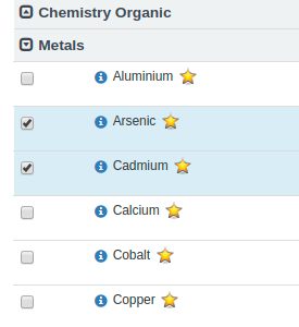 Manage Analyses view