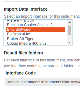 Set up an Instrument as subcontracted results importer