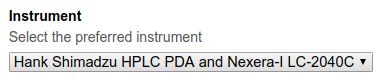 Instrument Selection on Worksheet Template (Bika Senaite)