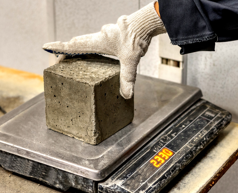 Concrete weighing for Bika Open Source LIMS